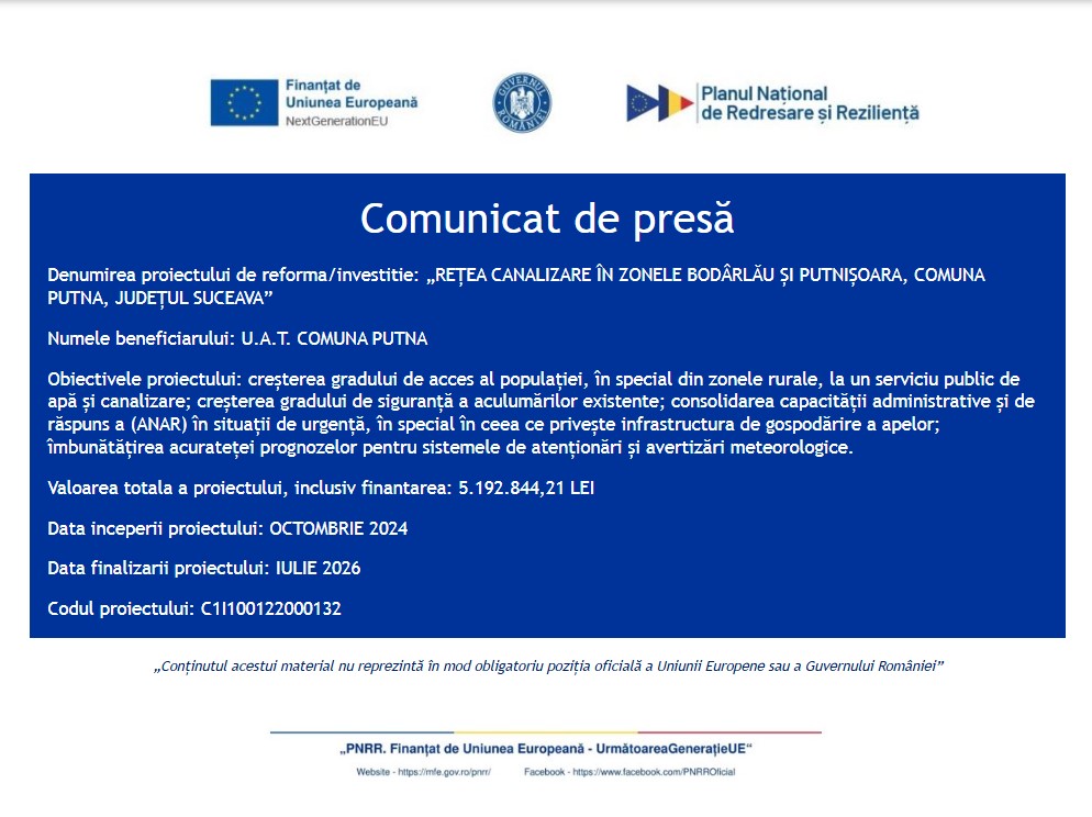 comunicat finalizare-retea canalizare